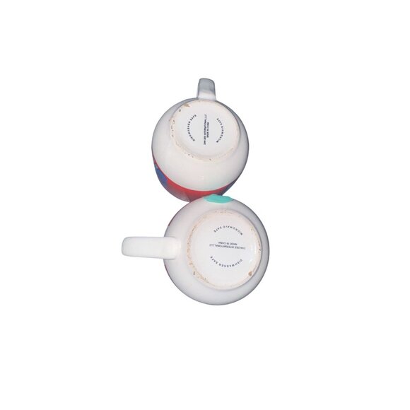 Luv-A-Saurus Ceramic Mug 3" Tall Red & White Valentines Theme By Dan Dee Set - Picture 3 of 7